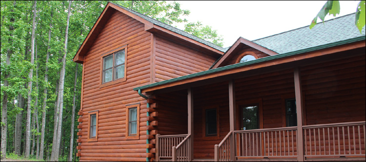 Log Home Staining in Bedford County, Virginia