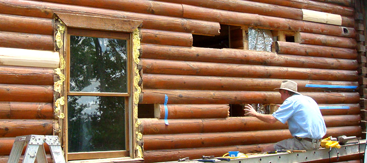Log Home Repair Coleman Falls, Virginia